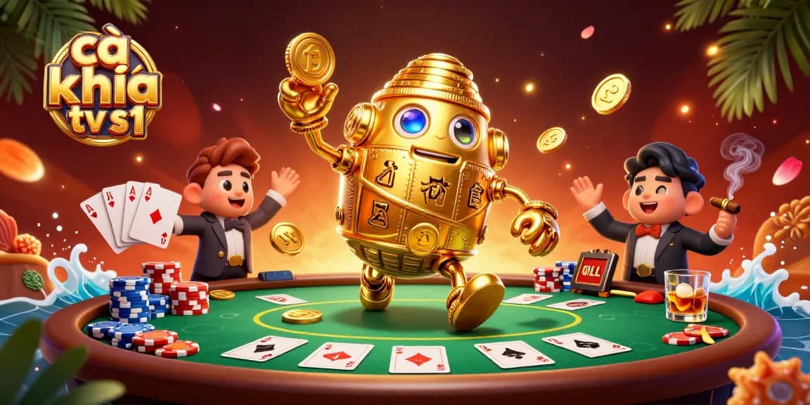 Experience exhilarating gameplay with cà khịa tv s1, featuring dynamic golden golem and vibrant poker elements.