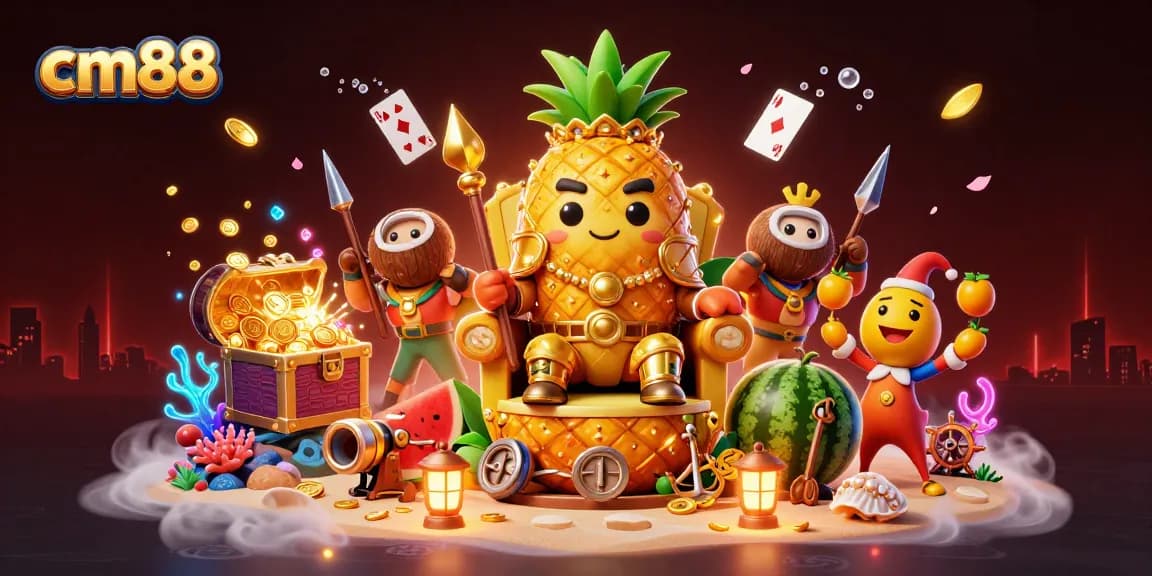 Engage in exciting gameplay at cm88 with the vibrant casino scene showcasing characters and underwater treasures.