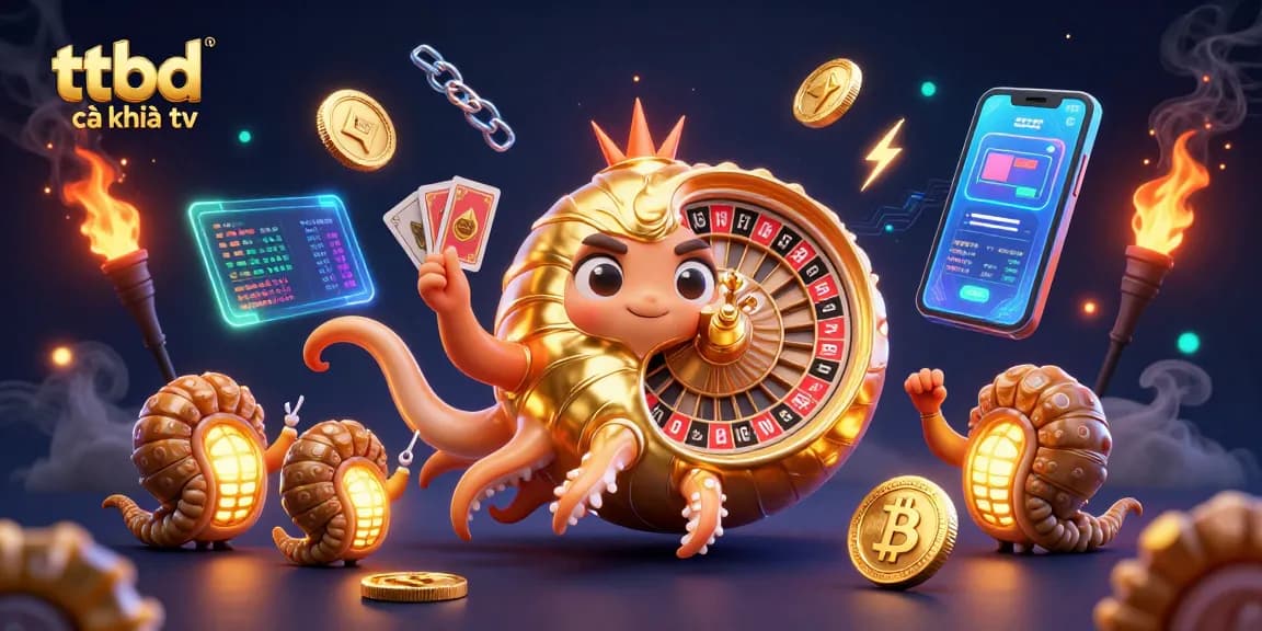 Experience gaming excitement with ttbd cà khịa tv's vibrant nautilus roulette scene featuring glowing elements.