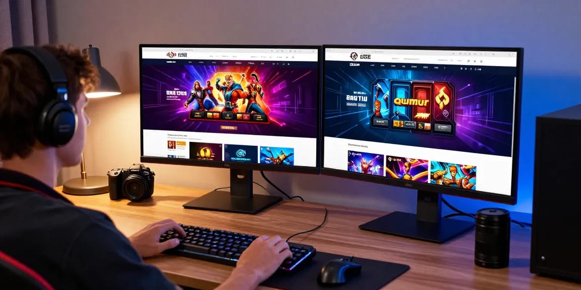 Casino sicuri non AAMS in una vivace scena di gioco online con utenti coinvolti in entusiasmanti attività casinò.