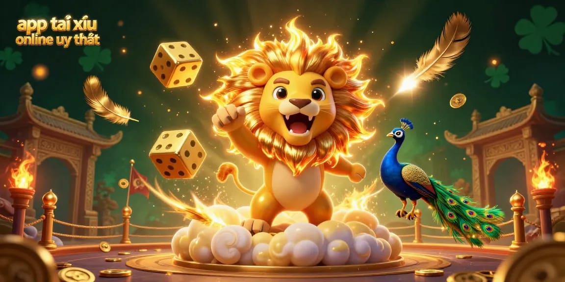 Experience thrilling gameplay with the app tài xỉu online uy tín, featuring dazzling visuals of dynamic characters and casino elements.