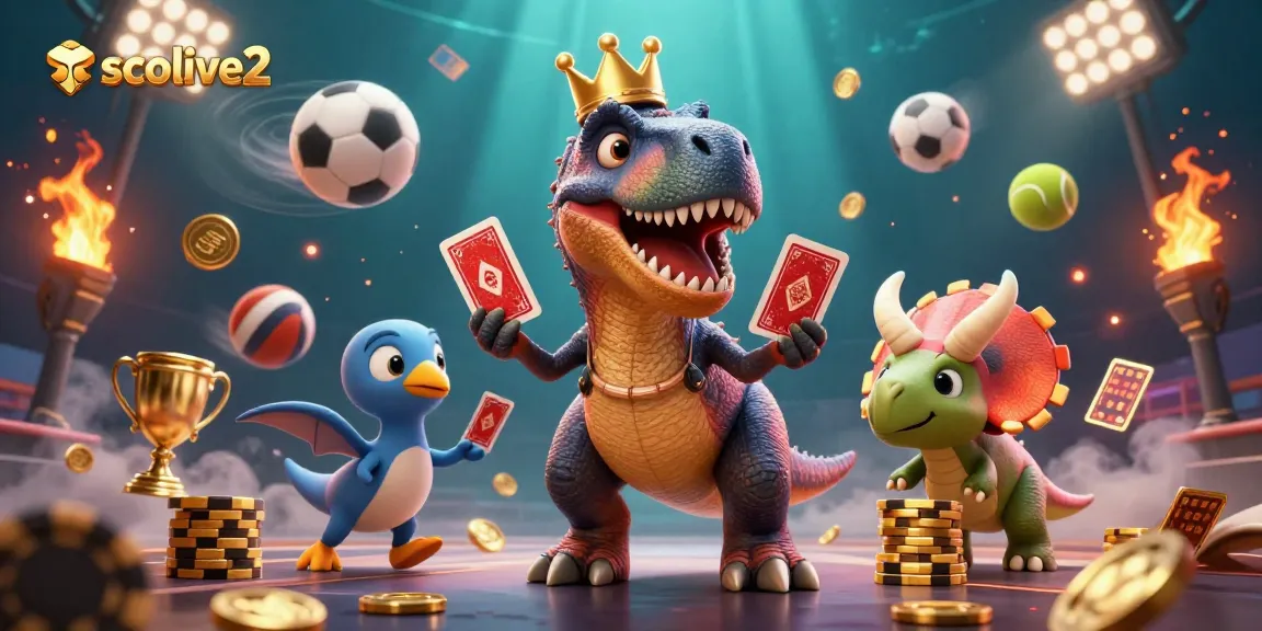 Socolive2 is enhancing the sports betting experience with card-shuffling dinosaurs and dynamic game elements.