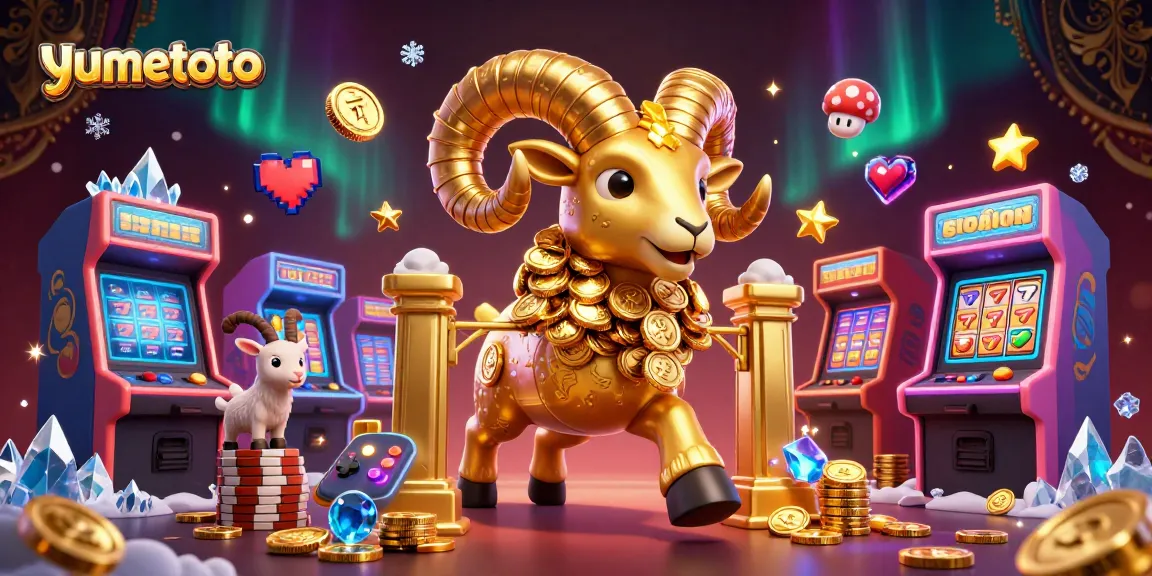 Experience thrilling fun with yumetoto as the golden ram symbolizes exciting jackpots and fast-paced gameplay.