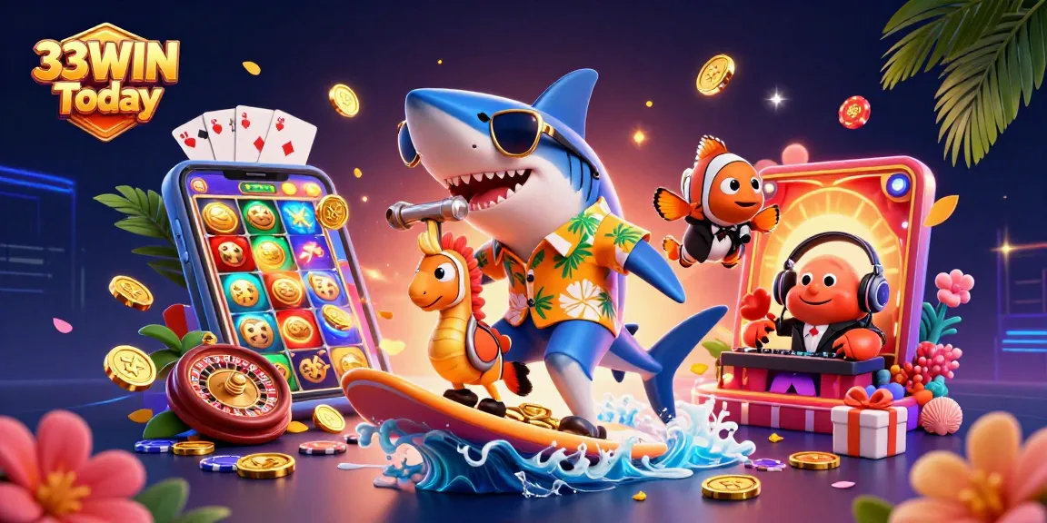 Experience thrilling wins with 33WIN Today through vibrant slots and casino action!