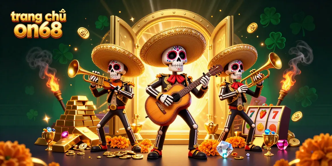 Experience the vibrant atmosphere of trang chủ on68 with a colorful mariachi band in a lively casino setting.