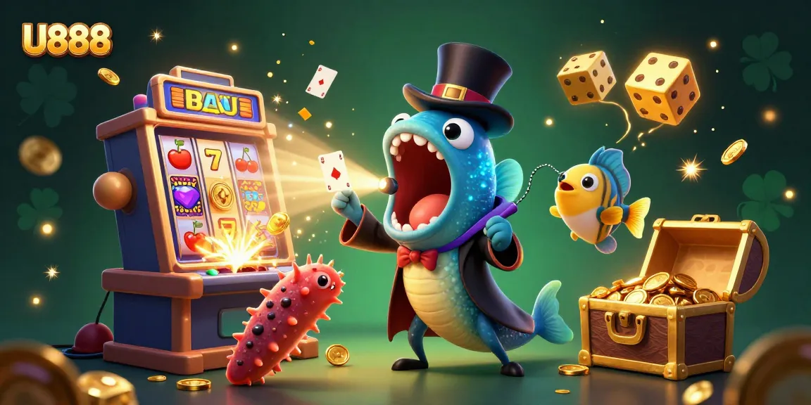 Experience the excitement of U888 with vibrant casino action featuring magical marine characters and jackpots!