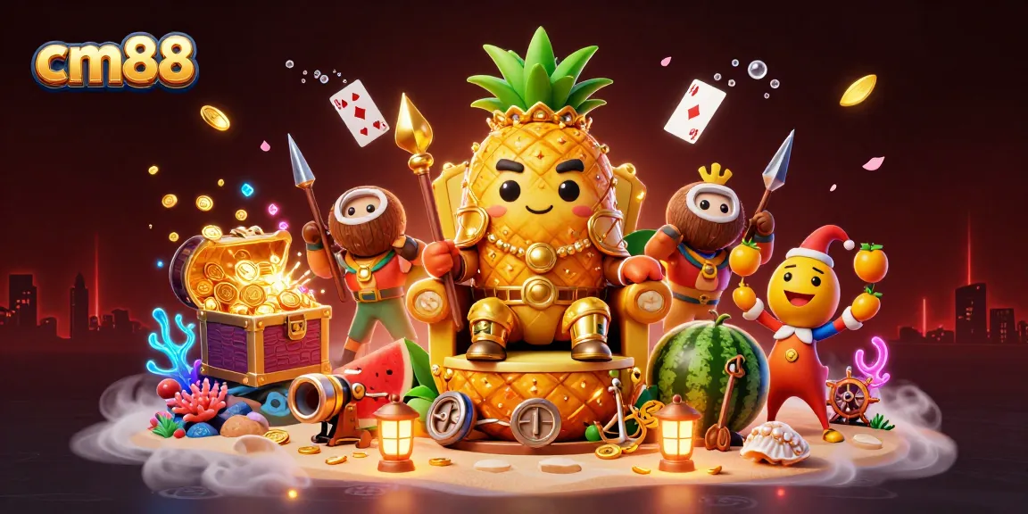 Engage in exciting gameplay at cm88 with the vibrant casino scene showcasing characters and underwater treasures.